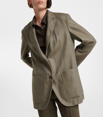 Cashmere and alpaca wool blazer | Loro Piana