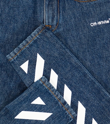 Jeans slim con stampa | Off-White Kids