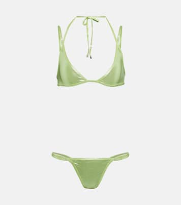 Halterneck bikini top | The Attico