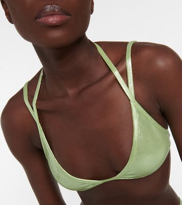 Halterneck bikini top | The Attico