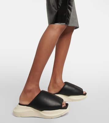 Pantoletten aus Leder | Rick Owens