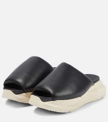 Pantoletten aus Leder | Rick Owens