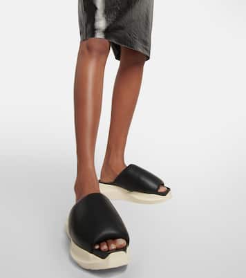 Pantoletten aus Leder | Rick Owens