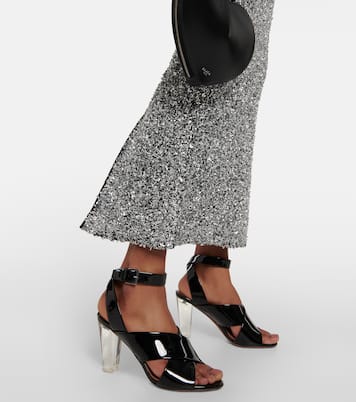 Sandali in pelle con occhielli | Alaïa