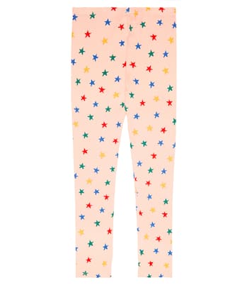 Printed cotton-blend jersey leggings | Bobo Choses