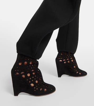 Botines con cuña Vienne de ante | Alaïa