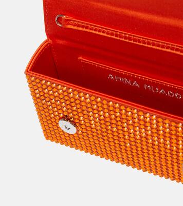 Clutch Superamini Paloma con cristalli | Amina Muaddi