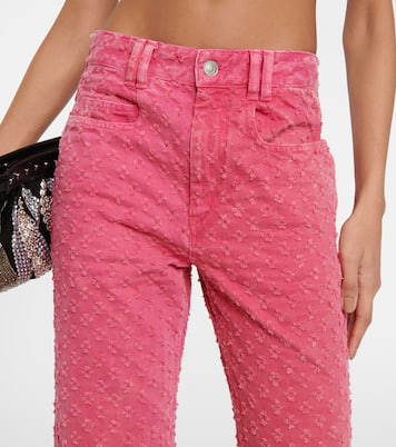High-rise straight eyelet jeans | Isabel Marant