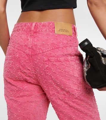 High-rise straight eyelet jeans | Isabel Marant