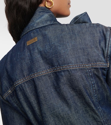 Camicia di jeans con lavallière | Balmain