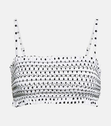 Polka-dot bandeau bikini top | Tory Burch