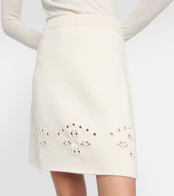Pointelle wool miniskirt | Chloé