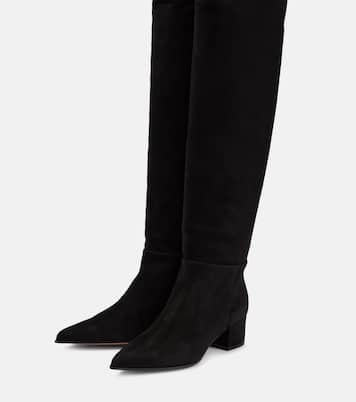 Bottes en cuir velouté | Gianvito Rossi