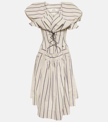 Robe midi Kate rayée en coton | Vivienne Westwood