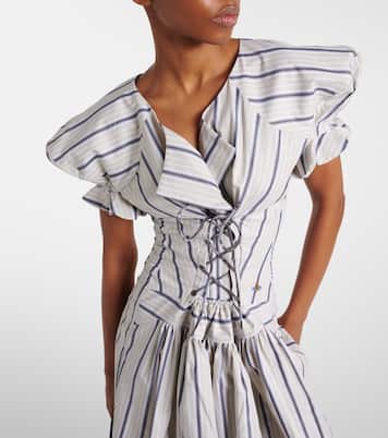 Robe midi Kate rayée en coton | Vivienne Westwood