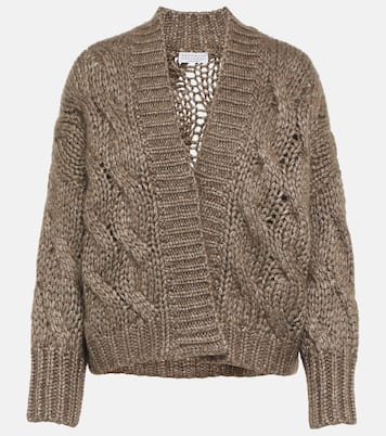 Cardigan in misto mohair | Brunello Cucinelli