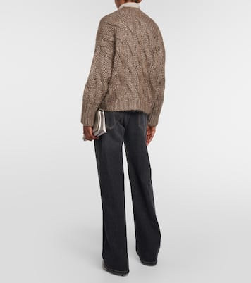 Cardigan in misto mohair | Brunello Cucinelli