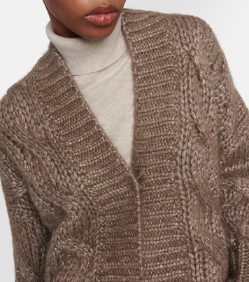 Cardigan in misto mohair | Brunello Cucinelli