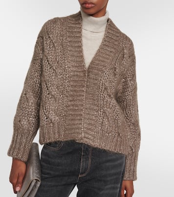 Cardigan in misto mohair | Brunello Cucinelli