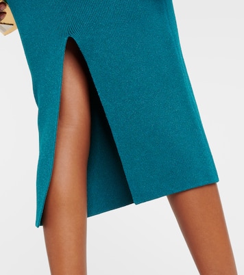 Robe midi Grace à encolure bardot | Galvan