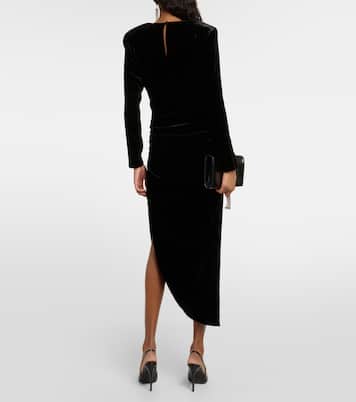 Tristana velvet midi dress | Veronica Beard