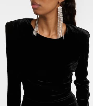 Tristana velvet midi dress | Veronica Beard