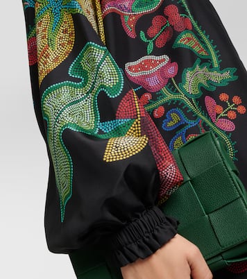 Cerere printed silk voile blouse | La DoubleJ