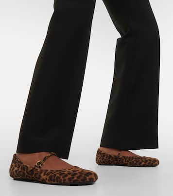 Carla leopard-print suede ballet flats | Gianvito Rossi