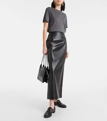 Leather maxi skirt | CO
