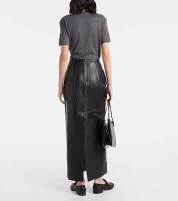 Leather maxi skirt | CO