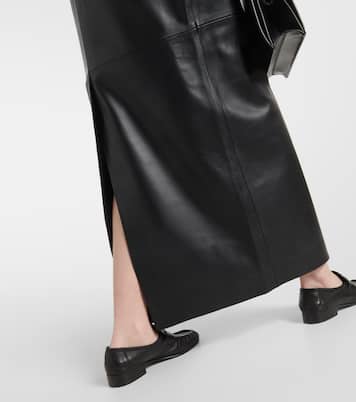 Leather maxi skirt | CO