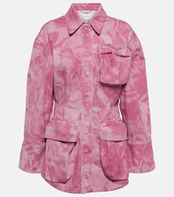Camouflage denim cargo jacket | Blumarine