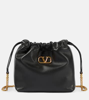 VLogo Signature Mini leather pouch | Valentino Garavani