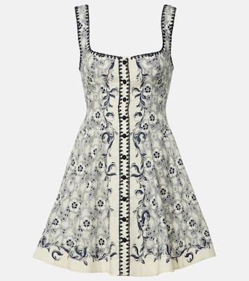 Airlie printed linen minidress | Alémais