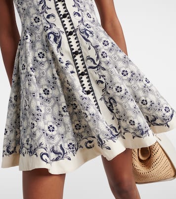 Airlie printed linen minidress | Alémais