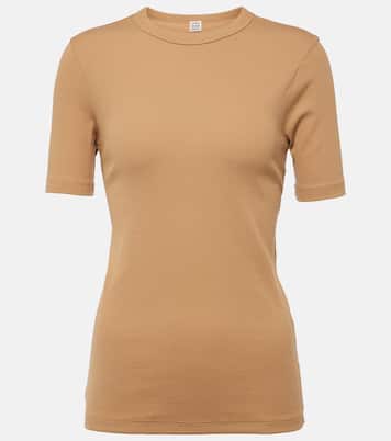 T-shirt in misto cotone a coste | Toteme