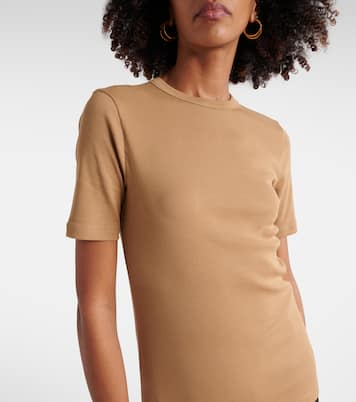 T-shirt in misto cotone a coste | Toteme