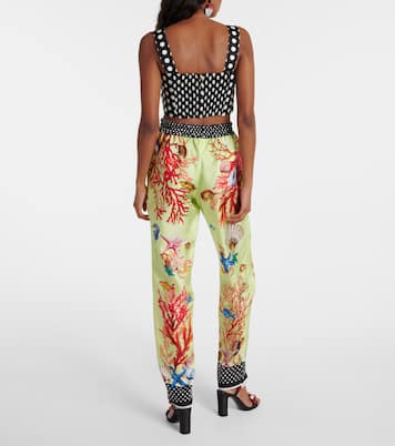 Pantaloni tapered Capri in seta | Dolce&Gabbana