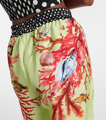 Pantaloni tapered Capri in seta | Dolce&Gabbana