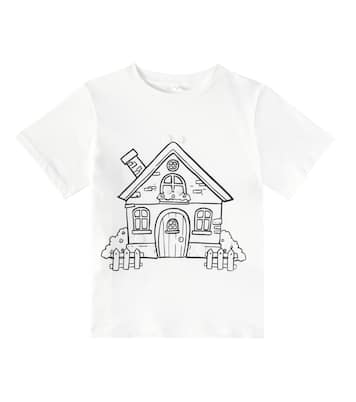 Camiseta de jersey de algodón estampada | Stella McCartney Kids