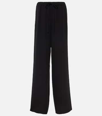 Weite High-Rise-Hose aus Cady Couture | Valentino