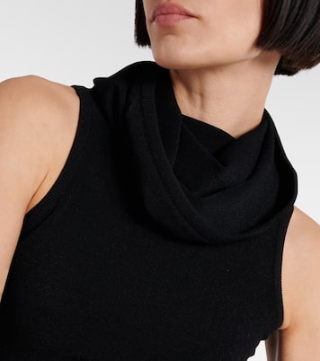 Top raccourci à capuche | Alaïa