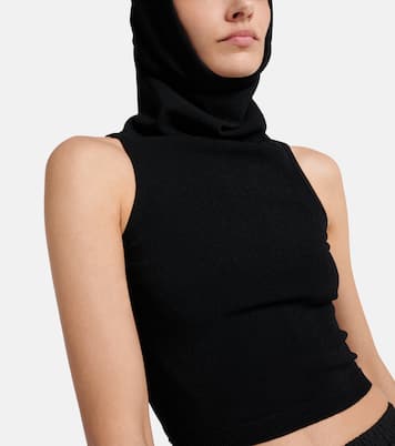 Top raccourci à capuche | Alaïa