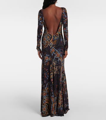 Abito lungo con stampa floreale | Etro