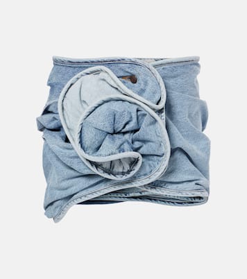 Mini-jupe en jean à fleur | Magda Butrym