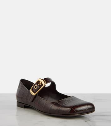 Mary-Jane-Ballerinas Polly aus Leder | Chloé