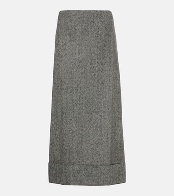 Jupe midi en laine | Prada