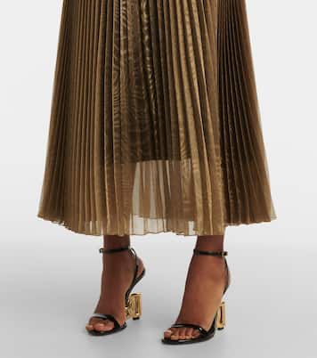 Gonna midi in jacquard plissé  | Dolce&Gabbana