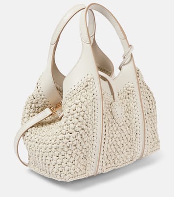 Borsa T Timeless in crochet con pelle | Tod's