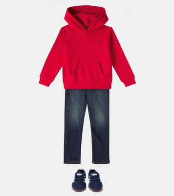Felpa in jersey di cotone con cappuccio | Polo Ralph Lauren Kids